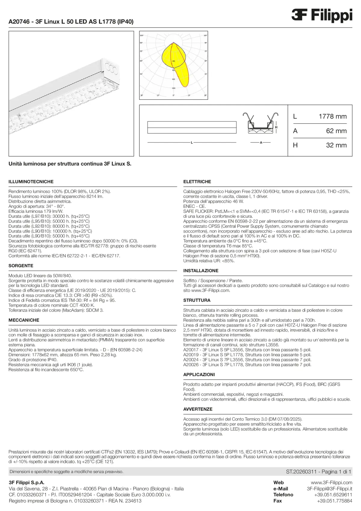A20746 - 3F Linux L 50 LED AS L1778 (IP40) - Datasheet - it