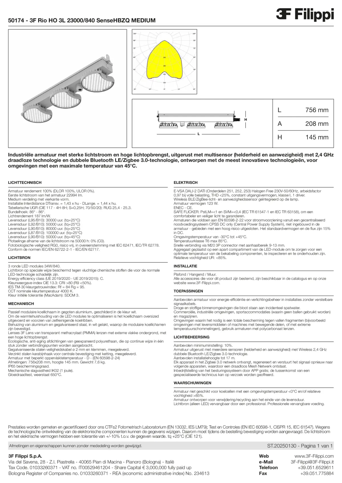 50174 - 3F Rio HO 3L 23000-840 SenseHBZQ MEDIUM - Datasheet - nl