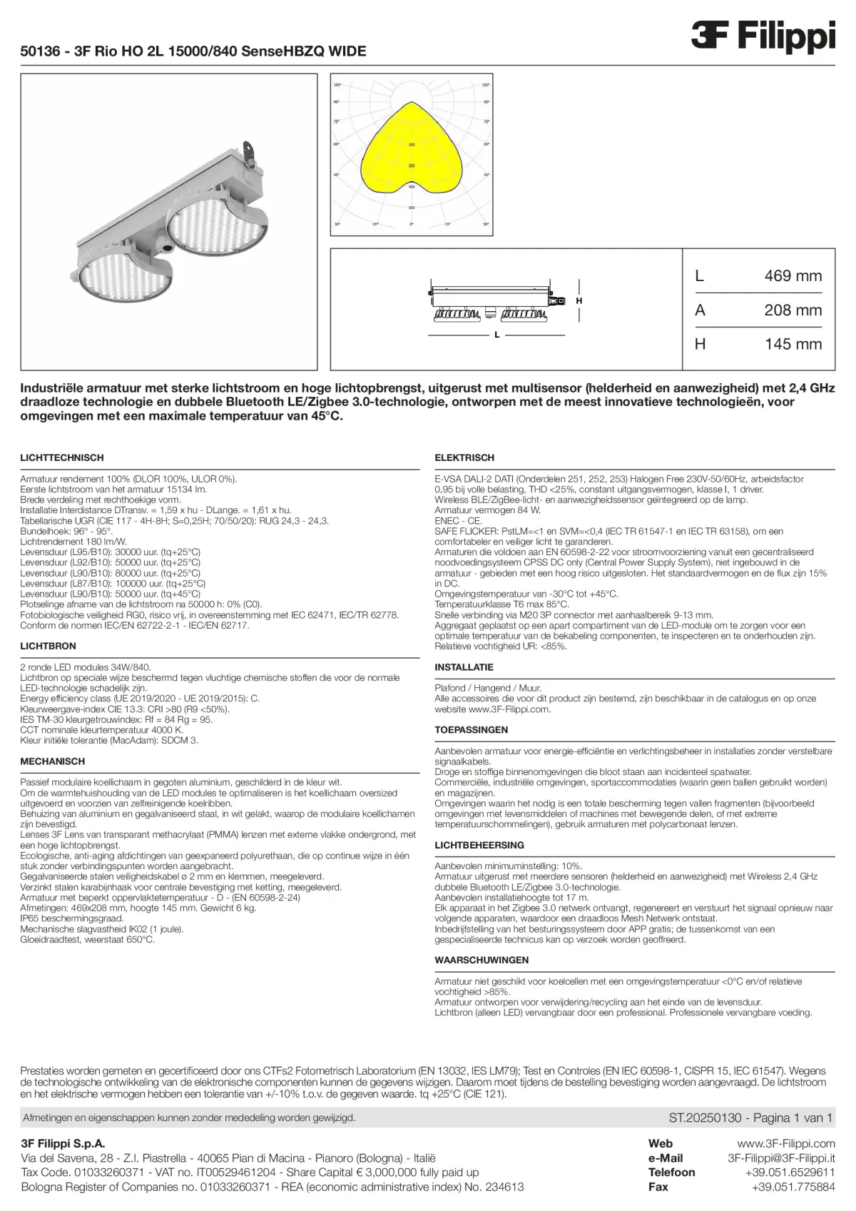 50136 - 3F Rio HO 2L 15000-840 SenseHBZQ WIDE - Datasheet - nl