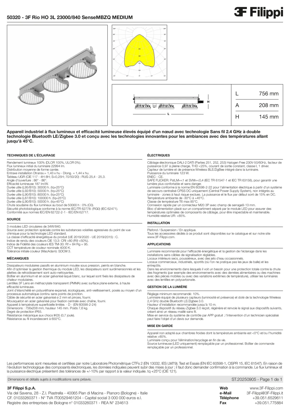 50320 - 3F Rio HO 3L 23000-840 SenseMBZQ MEDIUM - Datasheet - fr
