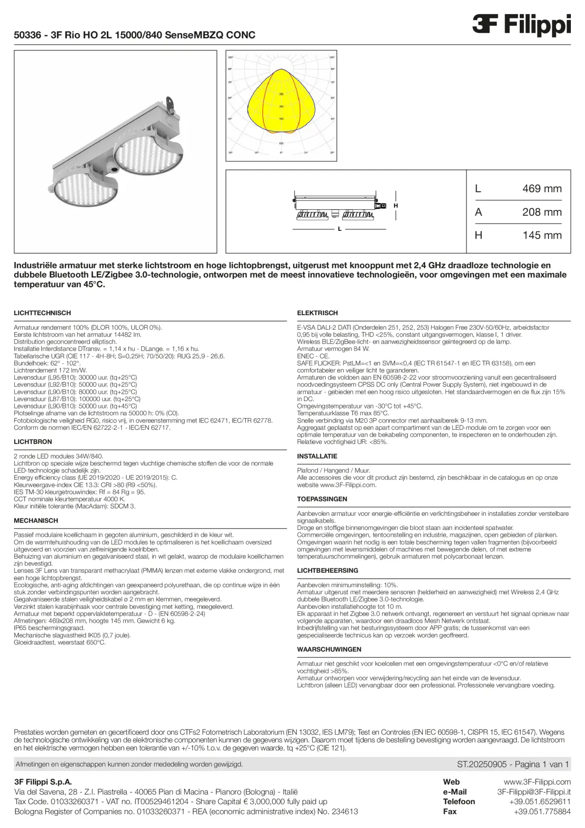 50336 - 3F Rio HO 2L 15000-840 SenseMBZQ CONC - Datasheet - nl
