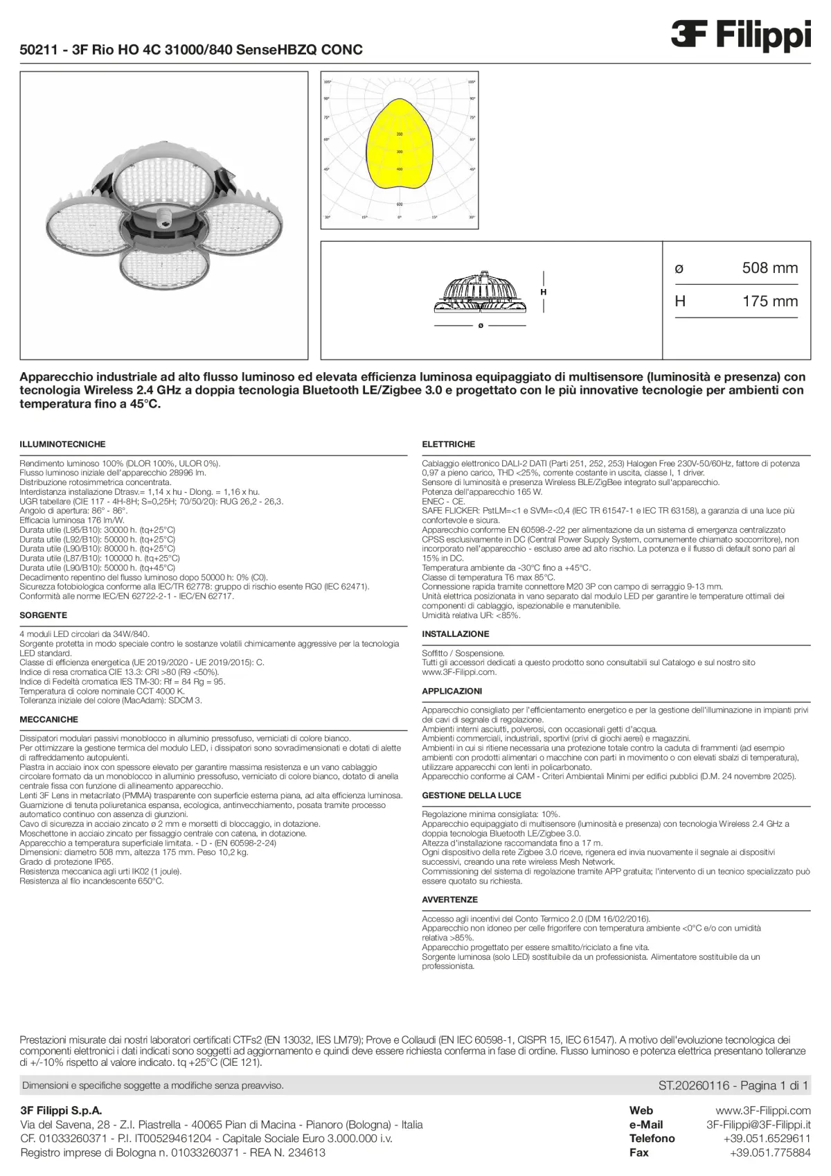 50211 - 3F Rio HO 4C 31000-840 SenseHBZQ CONC - Datasheet - it