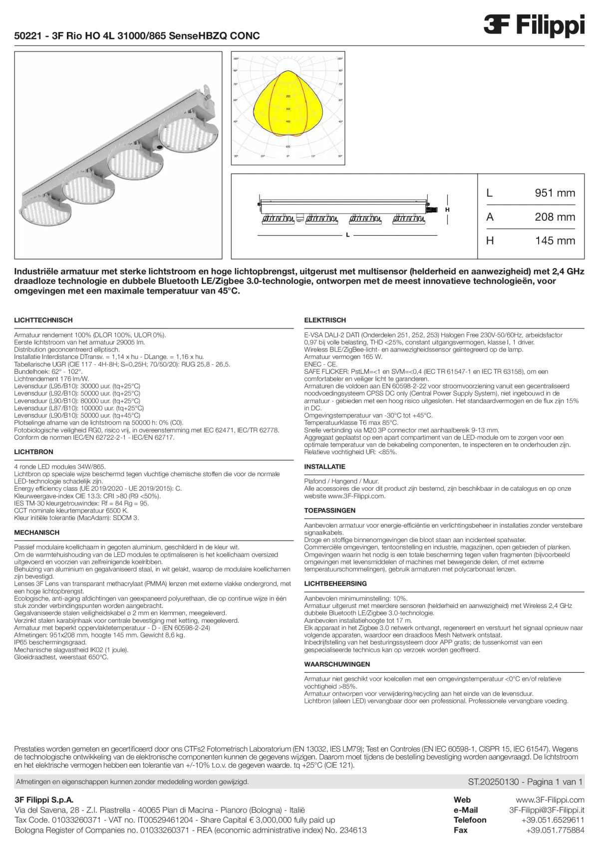 50221 - 3F Rio HO 4L 31000-865 SenseHBZQ CONC - Datasheet - nl
