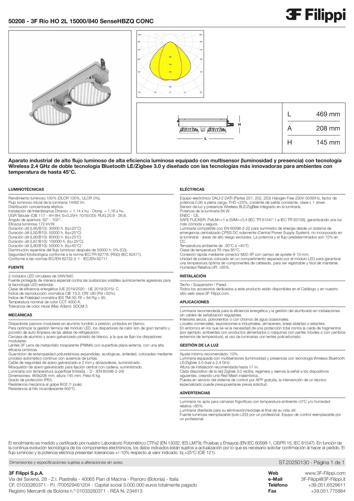 50208 - 3F Rio HO 2L 15000-840 SenseHBZQ CONC - Datasheet - es