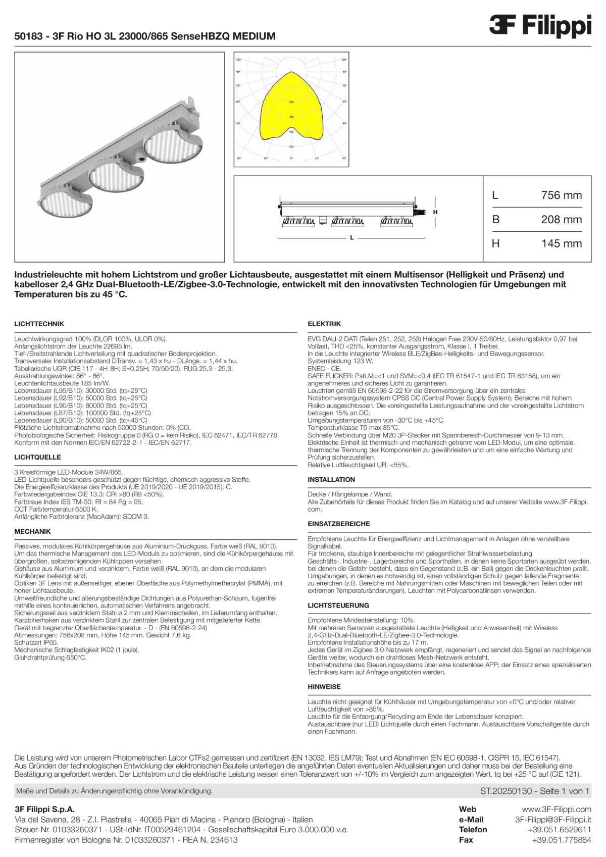 50183 - 3F Rio HO 3L 23000-865 SenseHBZQ MEDIUM - Datasheet - de
