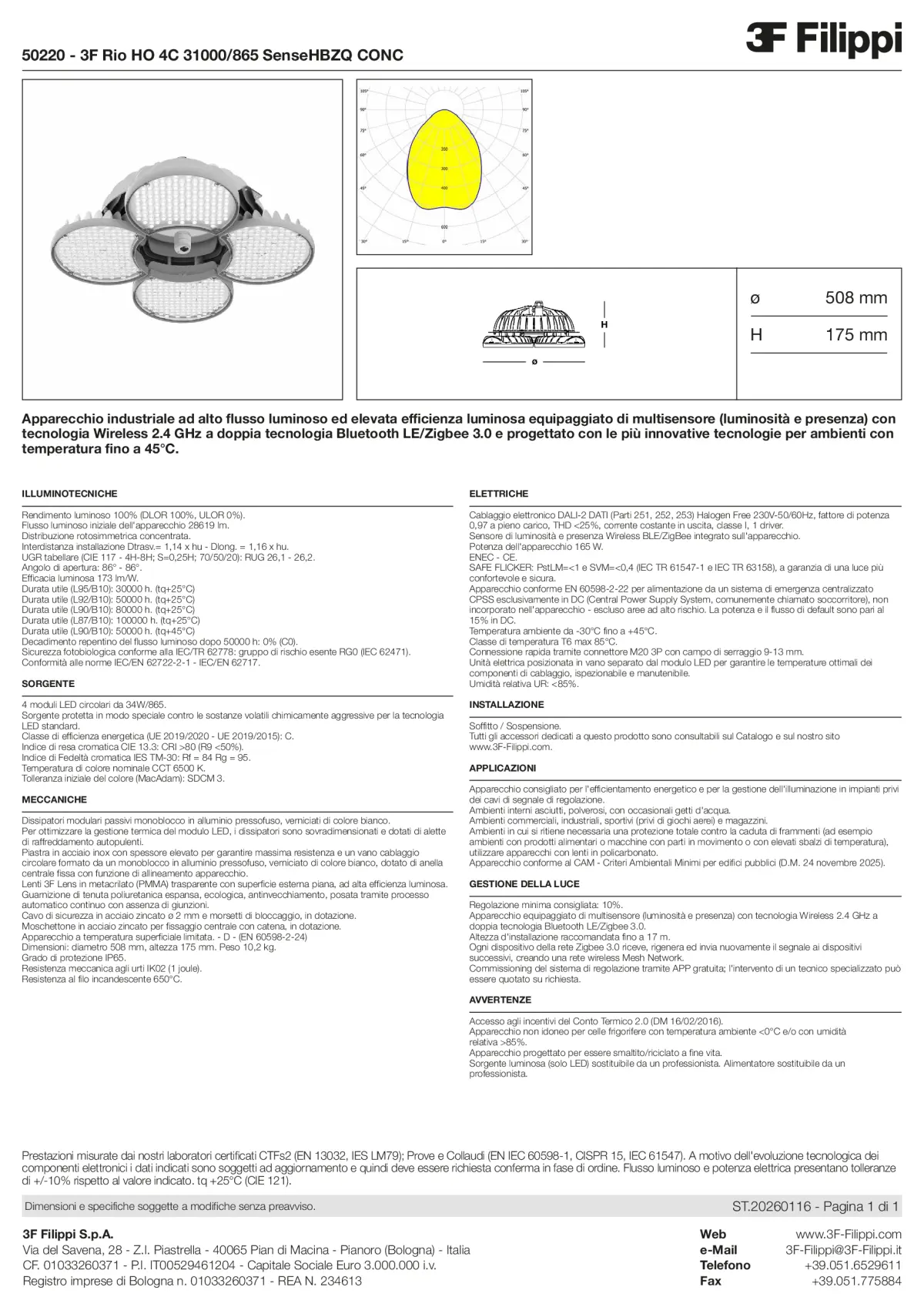 50220 - 3F Rio HO 4C 31000-865 SenseHBZQ CONC - Datasheet - it