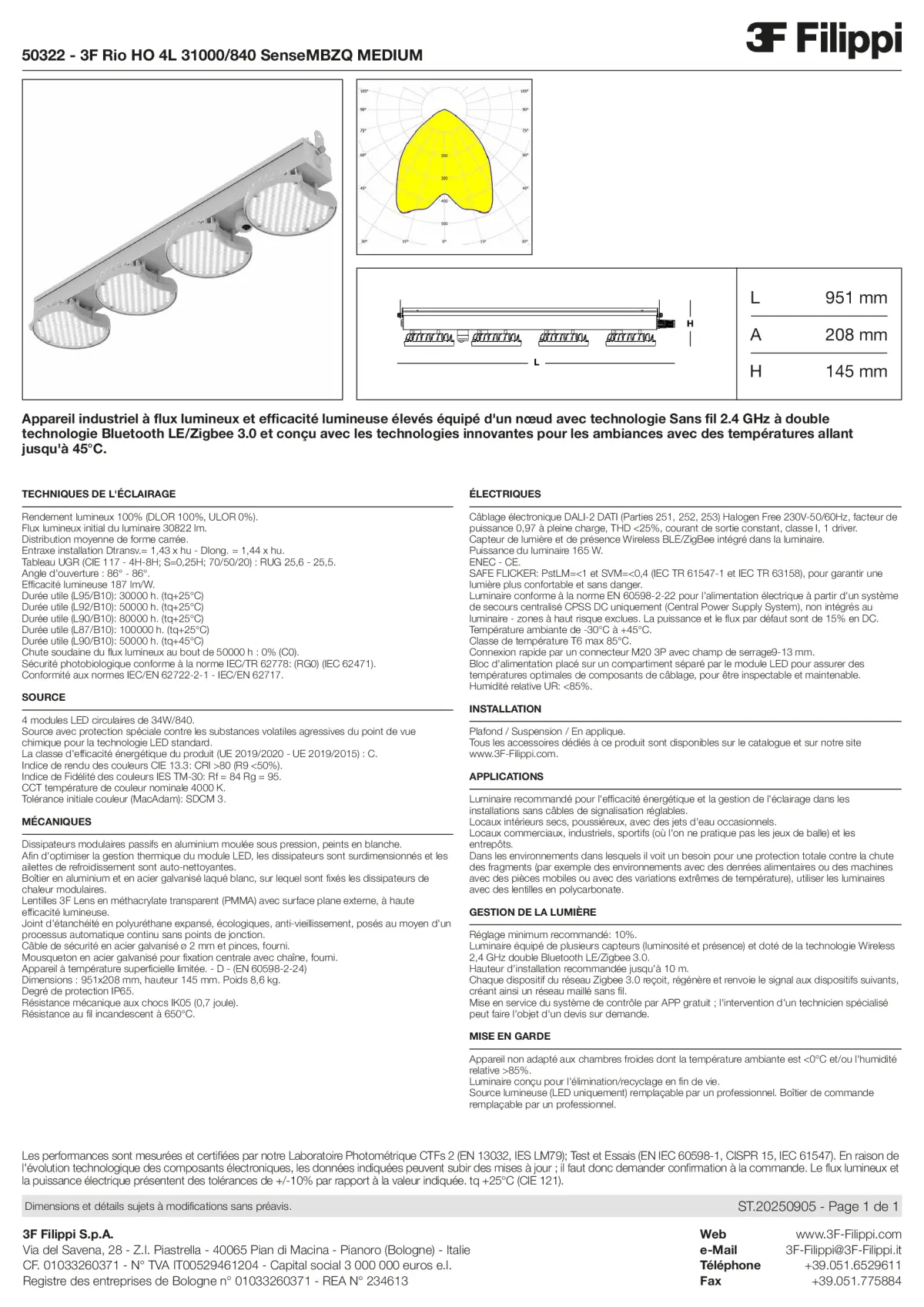 50322 - 3F Rio HO 4L 31000-840 SenseMBZQ MEDIUM - Datasheet - fr