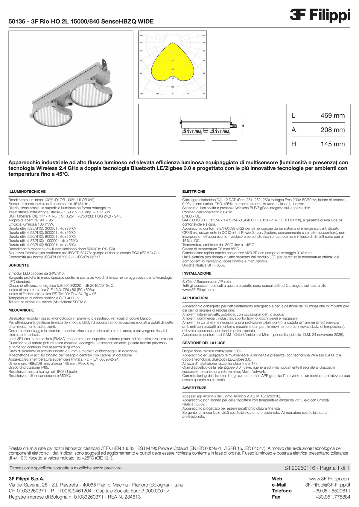 50136 - 3F Rio HO 2L 15000-840 SenseHBZQ WIDE - Datasheet - it