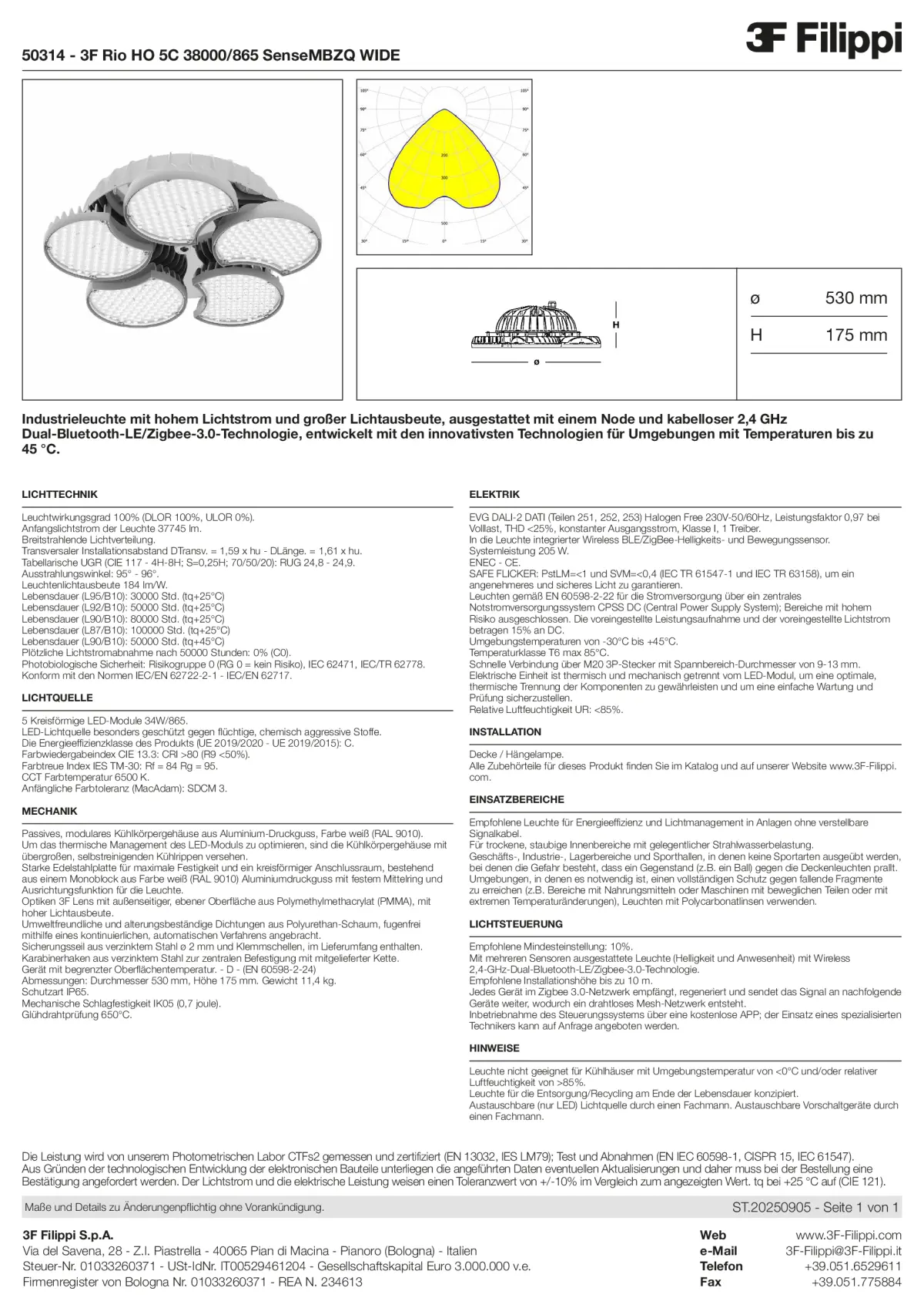 50314 - 3F Rio HO 5C 38000-865 SenseMBZQ WIDE - Datasheet - de