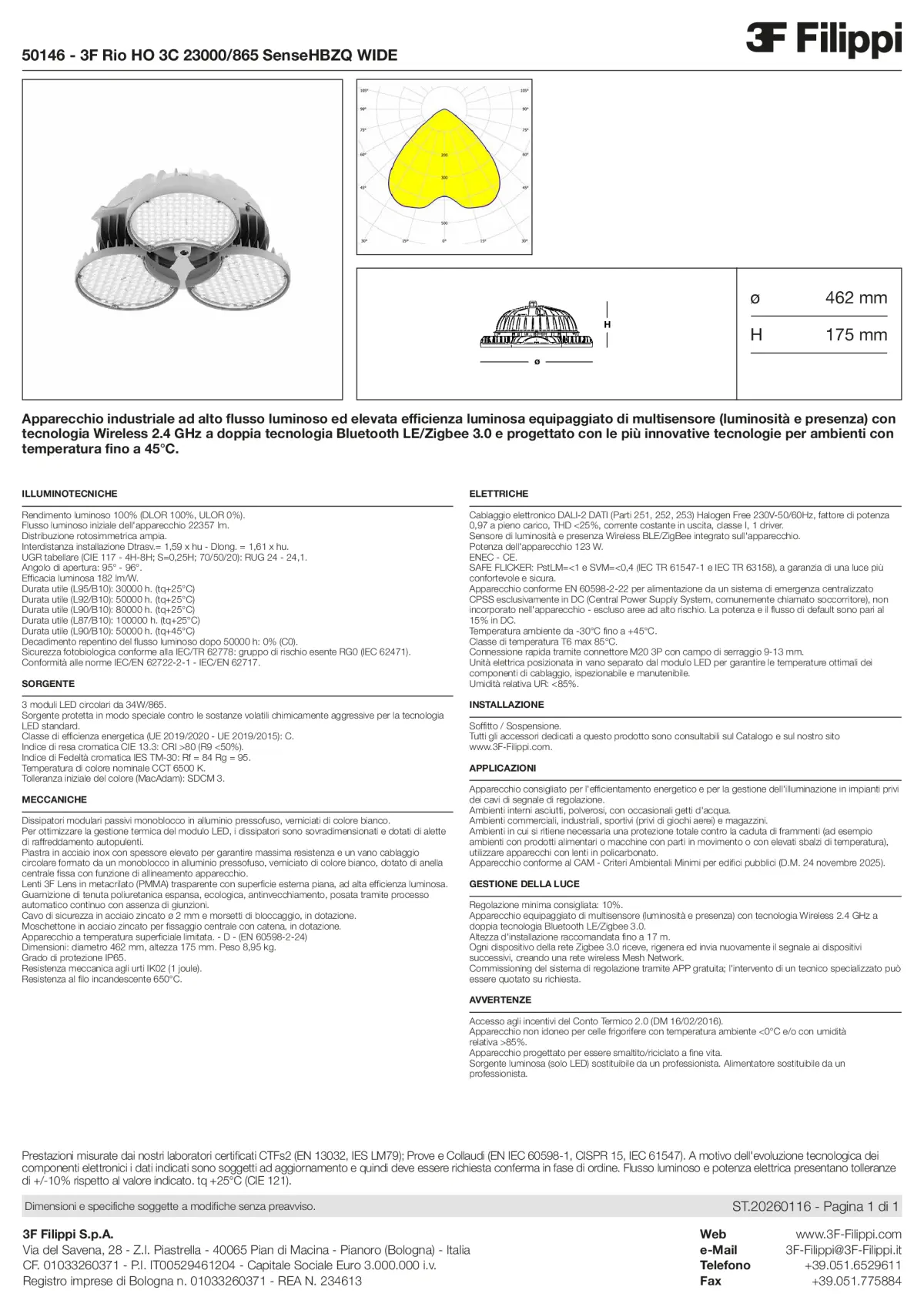 50146 - 3F Rio HO 3C 23000-865 SenseHBZQ WIDE - Datasheet - it